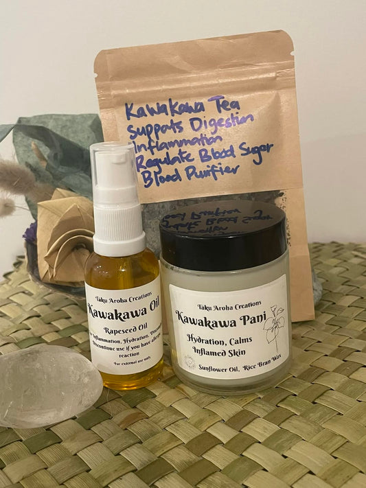 Kawakawa Pack, 30ml hinu, 100ml pani, 15 g Tea
